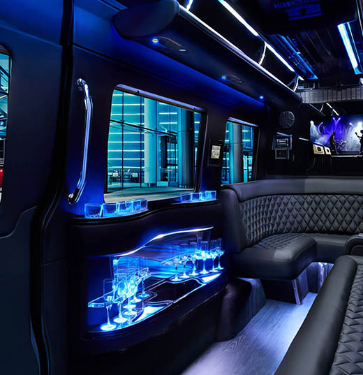 Mercedes-Benz van with leather seating