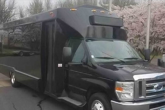 black party bus limo