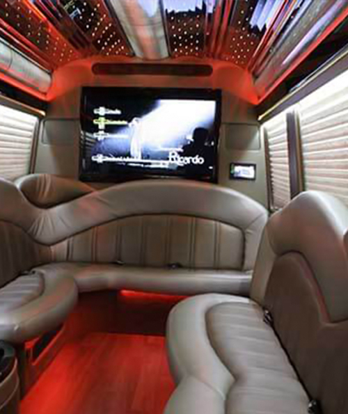 state of the art van from our limousine service